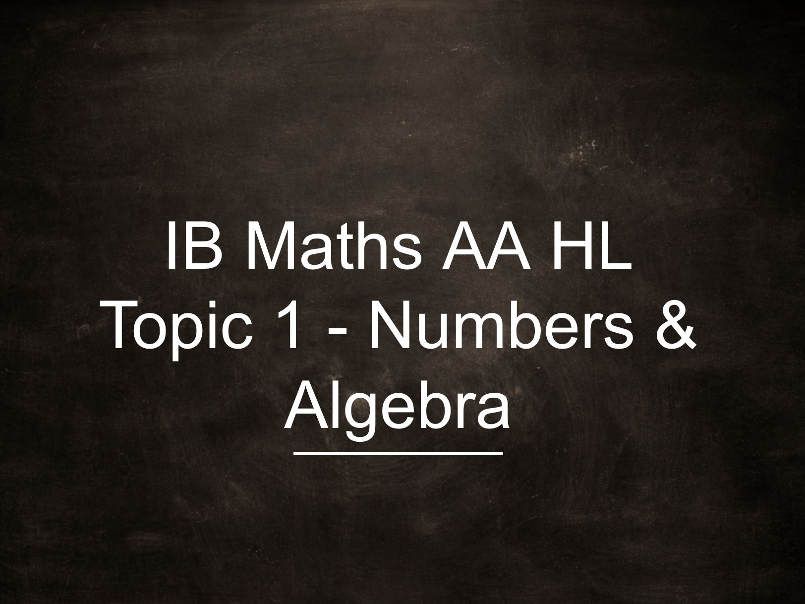 IB Math AA Unit 1 Slidedeck Bundle - All Units Included!