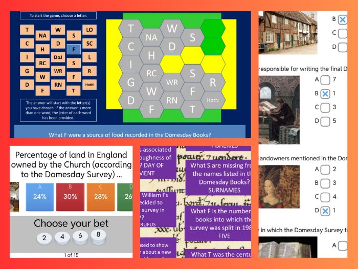 The Domesday Survey: Revision/Extension Pack