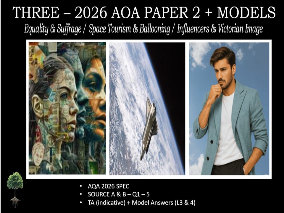 THREE - AQA PAPER 2 | 2026 FULL MOCKS | MODELS