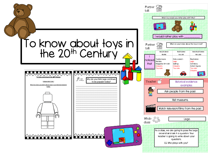 To know about toys in the 20th Century