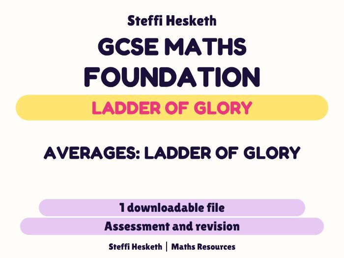 Averages Ladder of Glory - GCSE Revision Foundation