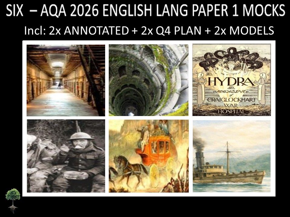 SIX - AQA PAPER 1 | 2026 FULL MOCKS | ANNOTATED | Q4 PLAN | MODELS
