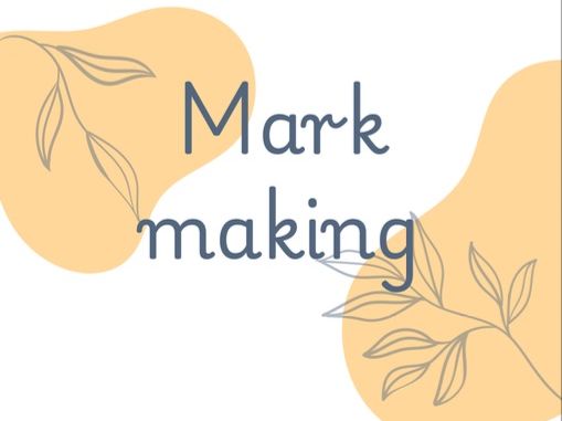 Mark making cards