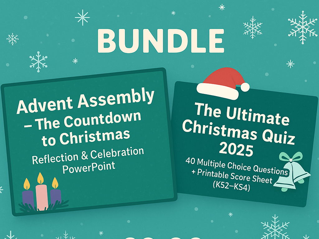 Advent Assembly & Christmas Reflection Quiz Bundle | 3 Resources | KS3–KS5 | PPT + Activities