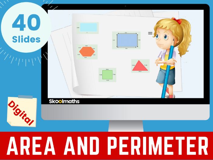 Area & Perimeter Year 4 Interactive Digital Maths Lesson Teaching