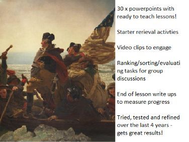 OCR Y212: American Revolution 1740-1796: Complete bundle of lessons for whole course