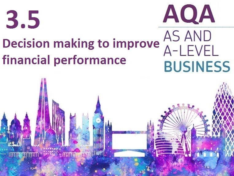AQA A Level Business - 3.5 Decision making to improve financial ...