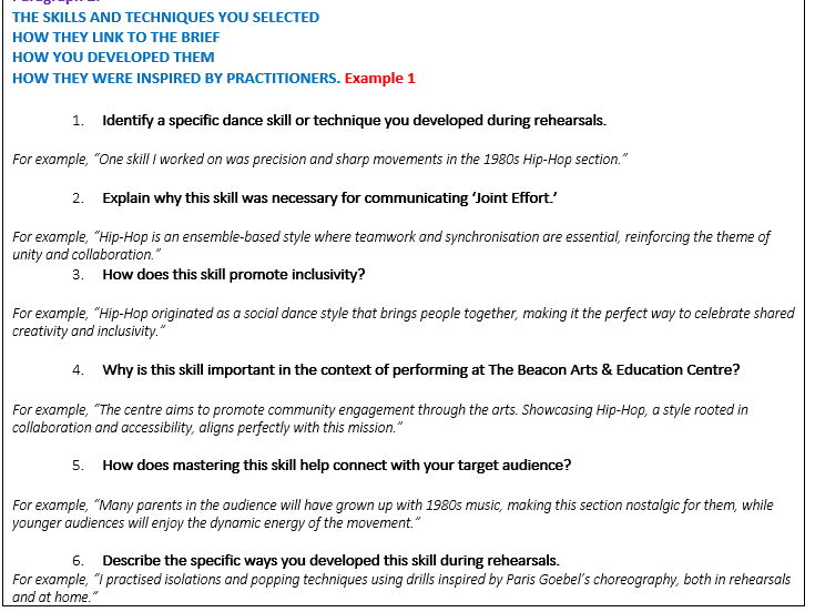Component 3 Logs Btec Tech Award in Performing Arts ( Drama) Upgraded Pack