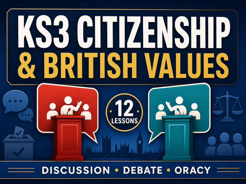 KS3 Citizenship & British Values | 12 Discussion & Debate Oracy Lessons
