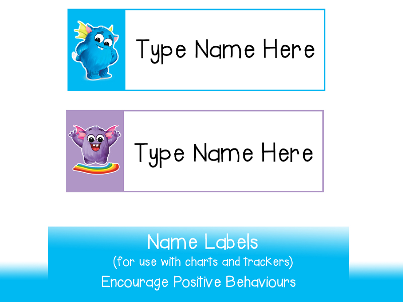Cute Student Name Labels | Just type in names and print | Teaching ...