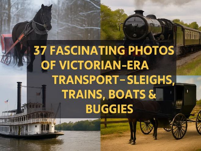 37 Fascinating Photos of Victorian-Era Transport – Sleighs, Trains, Boats & Buggies