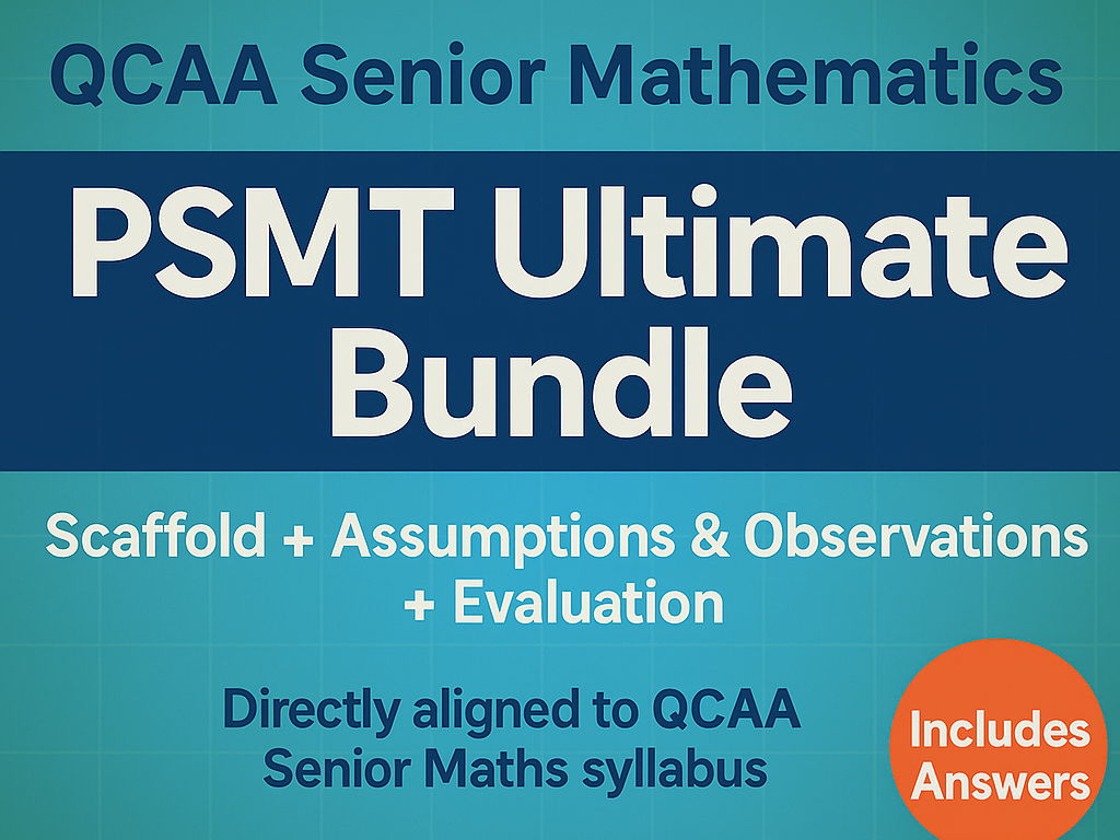 QCAA Maths PSMT Ultimate Bundle