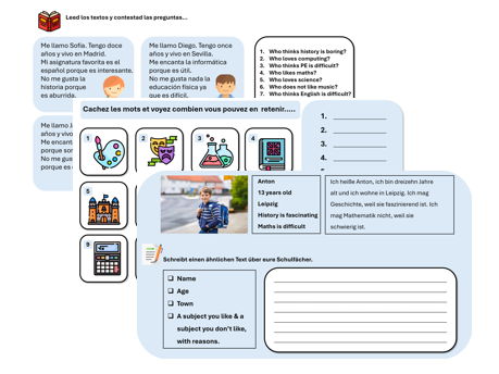 School Subjects (French, German & Spanish) – Teaching & Assessment Package