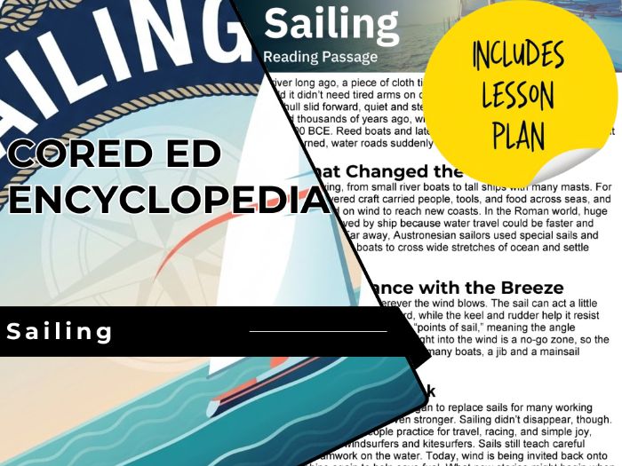 Sailing Reading Comprehension Passage - Cored Ed Encyclopedia