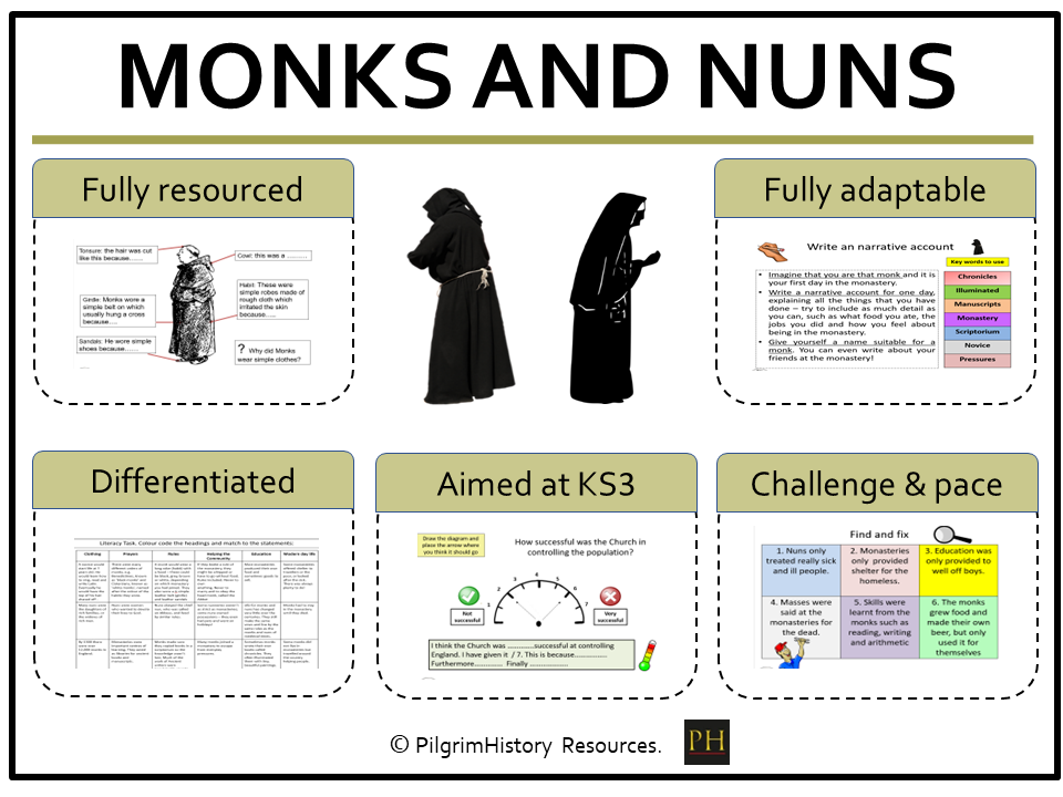 KS3 History: Medieval Monks and Nuns (FREE Lesson)