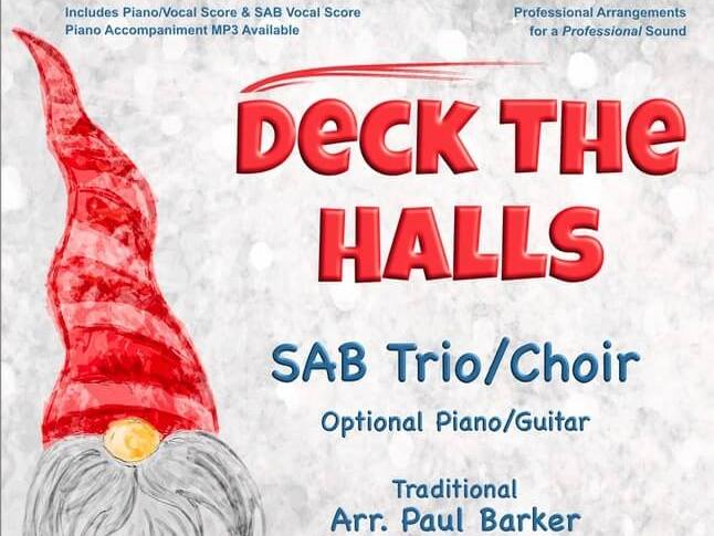 Deck The Halls (SAB Choir & Optional Piano)