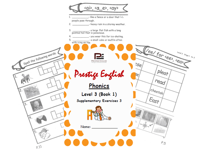Phonics Book – Level 3 (Book 1) – Supplementary Exercises 3 ( Jolly Phonics )