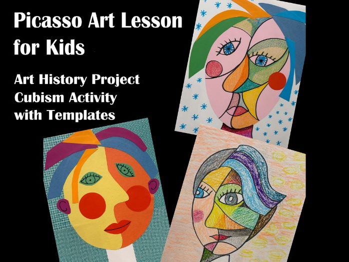 Pablo Picasso Art Lesson for Kids, Cubism, Modern Art & Portrait Project