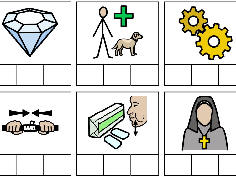 CVC spelling word mats (14 sheets, 6 per mat)