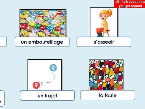 GCSE / IGCSE French - Travel / Transport - On y va a pied ou en bus ? - Edexcel - Y10 PPT