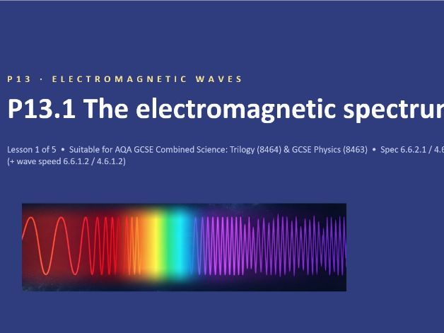 FREE P13.1 The Electromagnetic Spectrum (AQA 1-9 Combined Trilogy & Separate Physics)