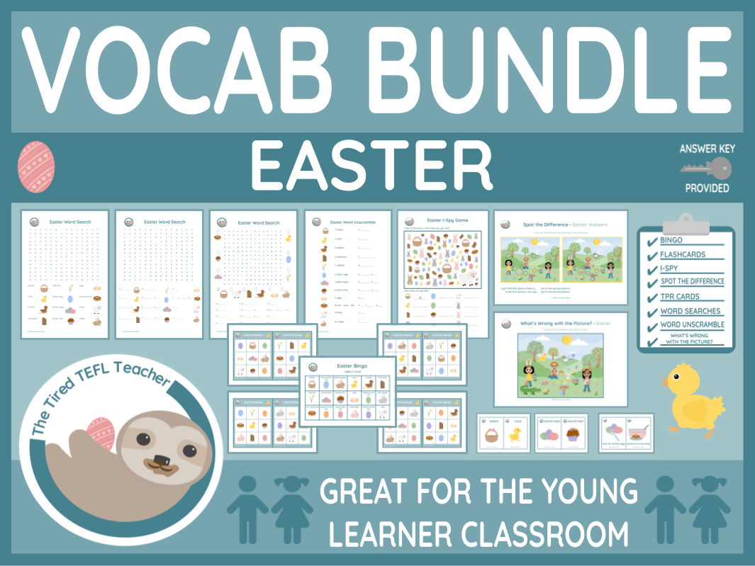 ESL Easter Vocabulary Bundle