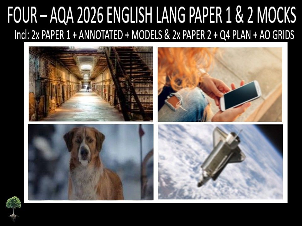 FOUR - AQA PAPER 1 & 2 | 2026 FULL MOCKS | ANNOTATED | Q4 PLAN | AO GRIDS | MODELS