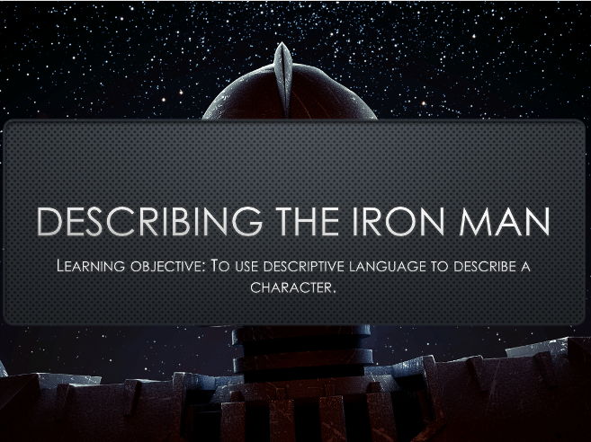 Year 4 Interview Lesson The Iron Man