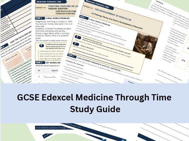 GCSE Edexcel History Medicine Through Time Study Guide & Exam Skills Workbook