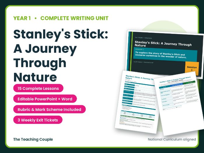Stanley's Stick: A Journey Through Nature | Year 1 English Unit