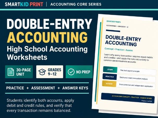 Double-Entry Accounting Practice Worksheets
