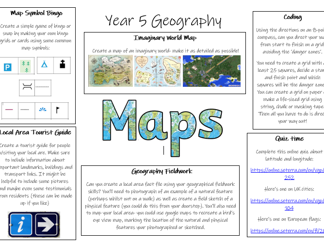 Year 5 Geography Maps Teaching Resources