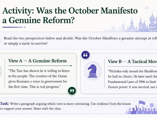 iGCSE History Depth Study C Russia - 1  Why did the Tsarist regime collapse in 1917?
