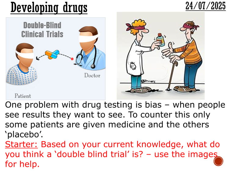 Developing drugs- complete lesson (GCSE 1-9)