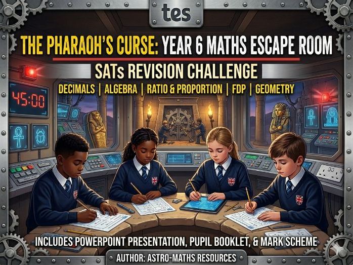 Year 6 Maths Escape Room: The Pharaoh’s Curse — SATs Revision Challenge
