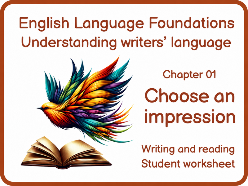 KS3 GCSE English Language: Choosing an Impression | SEN