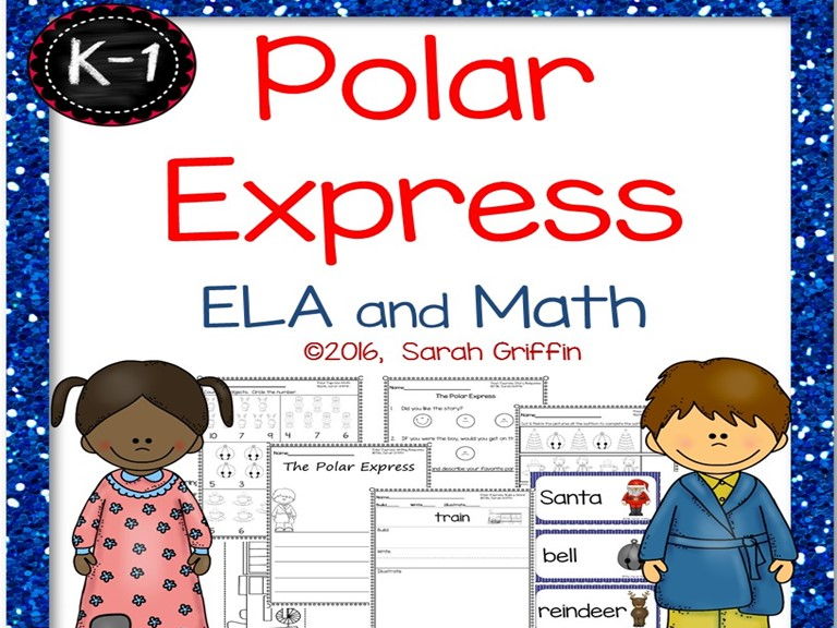 Polar Express ELA and Math Printables