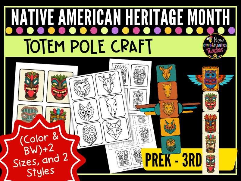 Native American Heritage Totem Pole Craft