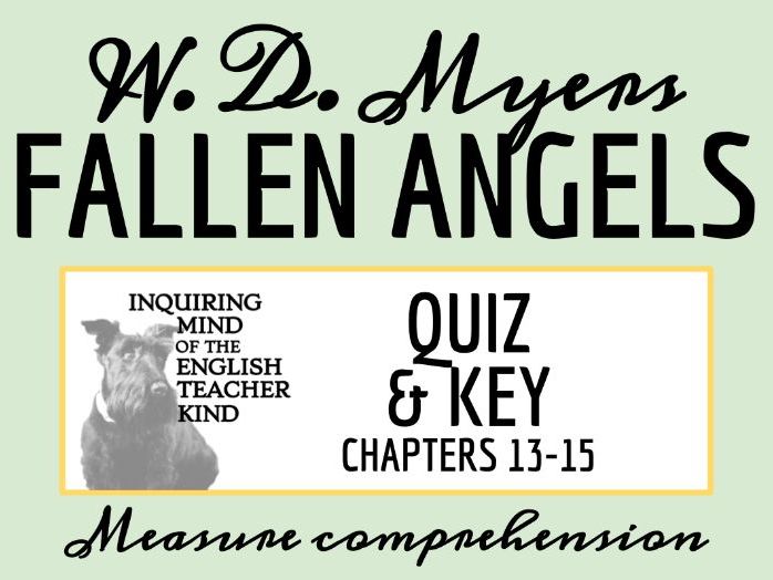 Fallen Angels by Walter Dean Myers Chapters 13 through 15 Quiz