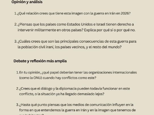 La guerra en Irán – A Level / B2 Spanish Photocard & Conversation Pack