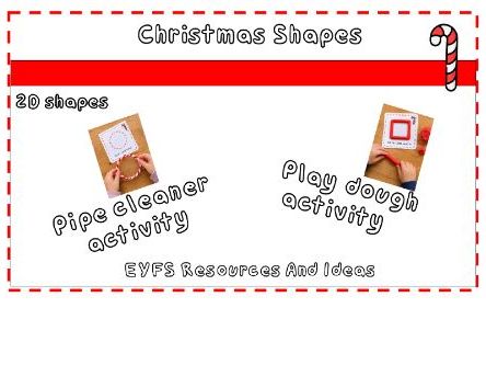 Candy Cane Shapes – Christmas 2D Shape Activity