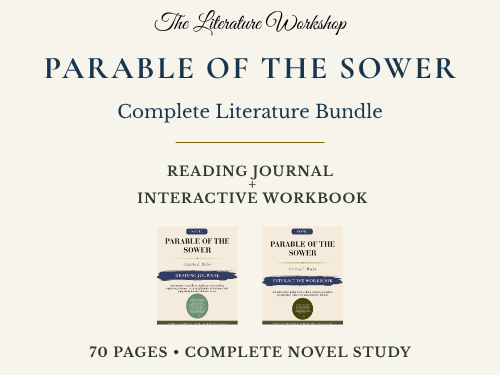 Parable of the Sower Literature Study Bundle | Reading Journal & Interactive Workbook | Butler