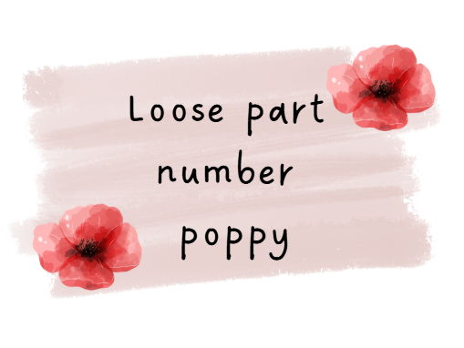 Loose part poppy 1-10