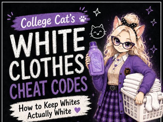 White Clothes Laundry Guide | Life Skills Clothing Care PDF for Teens