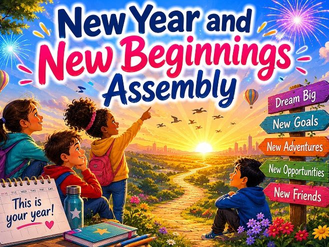 New Year and New Beginnings Assembly — Whole School | Script + PowerPoint