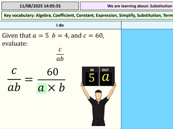 Substitution with Positive Integers - (Full Lesson)