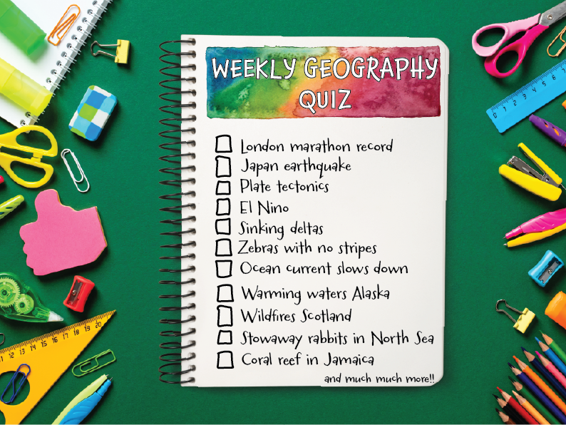 Weekly Geography News Quiz 27 April 2026