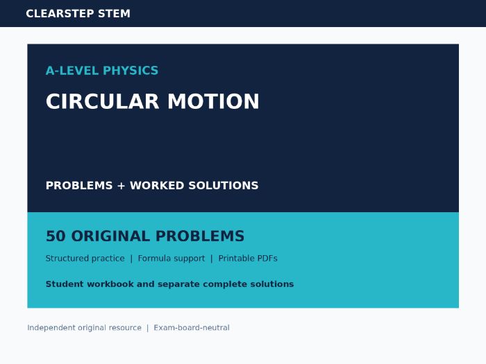 A Level Physics Circular Motion Solutions