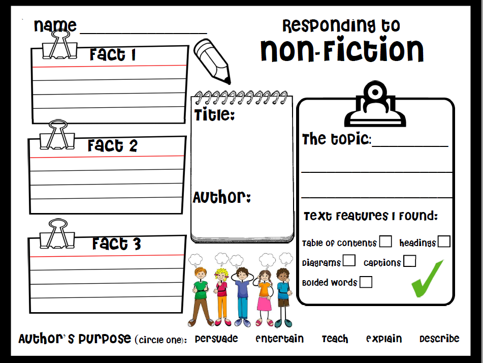 Responding to Non Fiction for Primary Grade