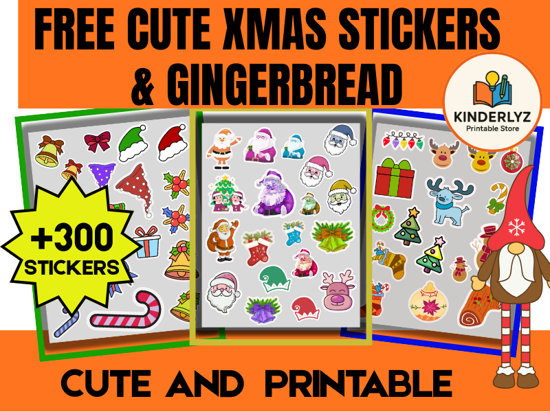 +300 Free Christmas Stickers Printable